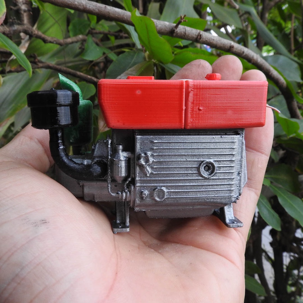 Mô hình động cơ Diesel động cơ máy dầu JIANGDONG mô hình DIY chạy được bằng điện