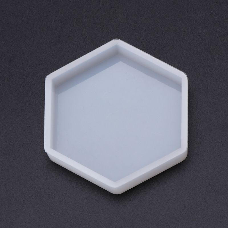 [Hàng mới về] Khuôn silicone hình lục giác dùng làm mặt trang sức nghệ thuật