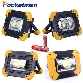 Đèn Led Di động 100W Đèn Làm Việc Nhẹ USB Có Thể Sạc Lại 2 * 18650 Hoặc 3 * Pin Cho CAM Trại