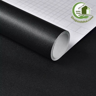 Giấy dán tường màu đen nhám - - có sẵn keo