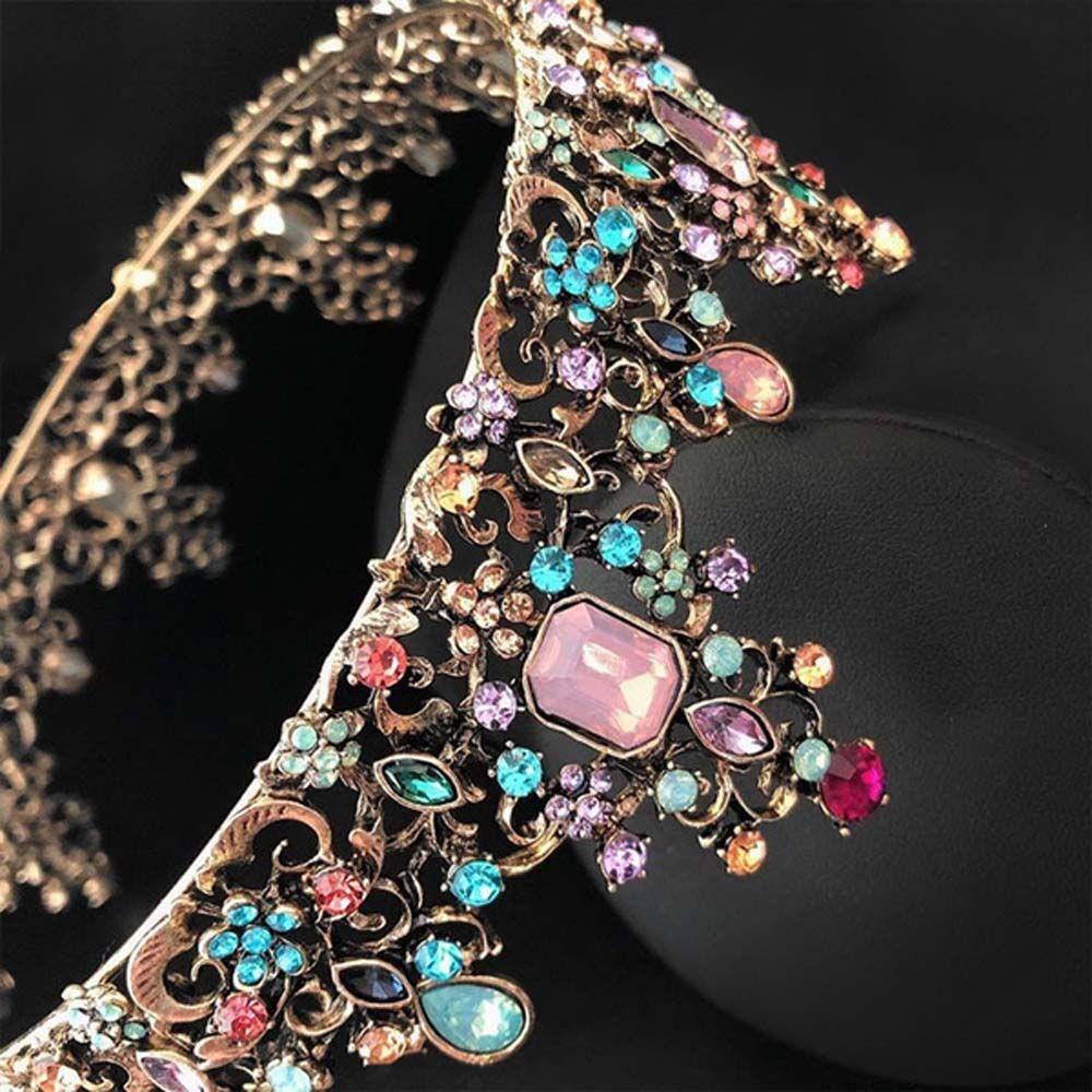 JARRED Băng Đô Cài Tóc Hợp Kim Đính Đá Lấp Lánh Sang Trọng