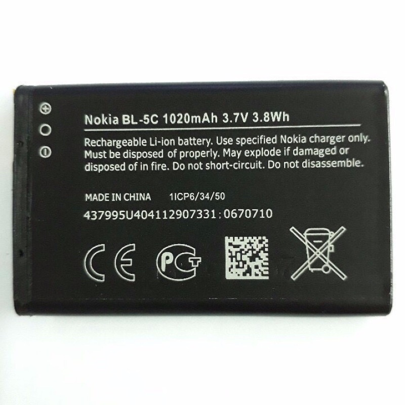 pin Nokia 5c ( đen/xanh) xịn dung lượng 1020mAh