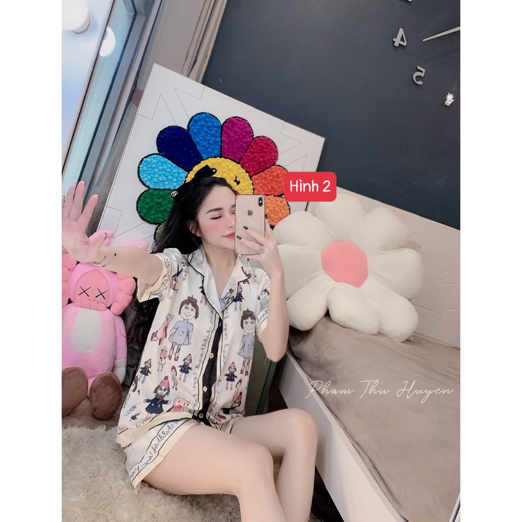 Bộ ngủ lụa SAM , satin , mango Huyền Bé Store chính chủ shop tự chụp