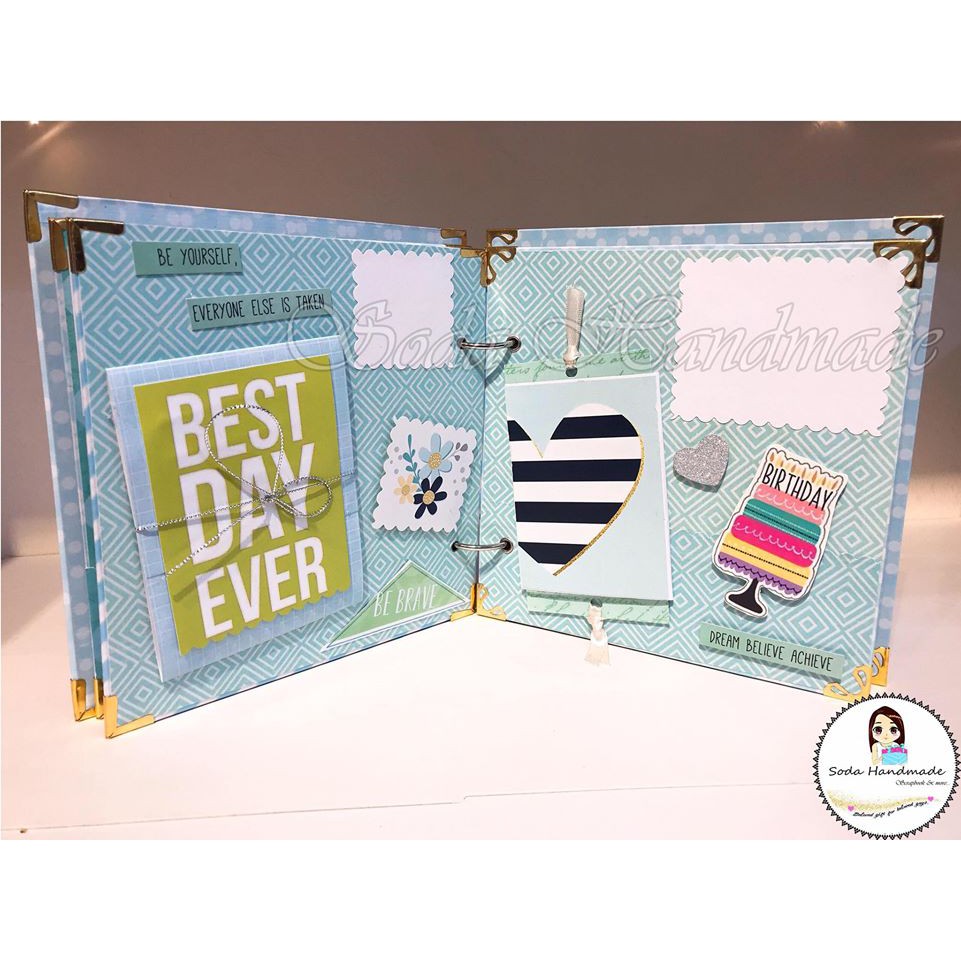 [Album ảnh Handmade] Birthday  Scrapbook - Album Sinh nhật