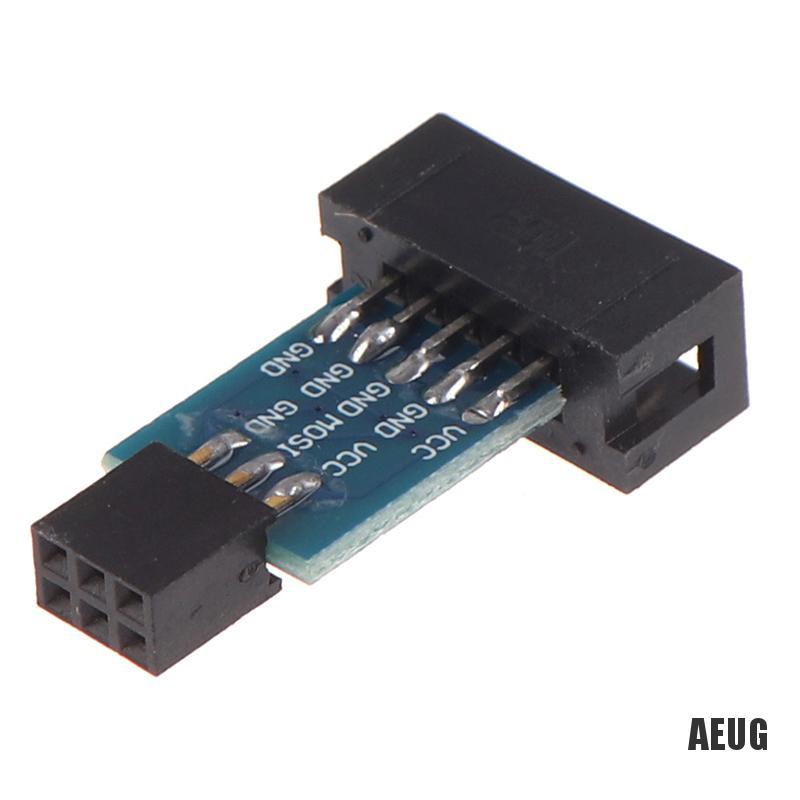 [AIU]  1Pc 10Pin To 6Pin Adapter Board For AVRISP USBASP STK500 Interface Converter