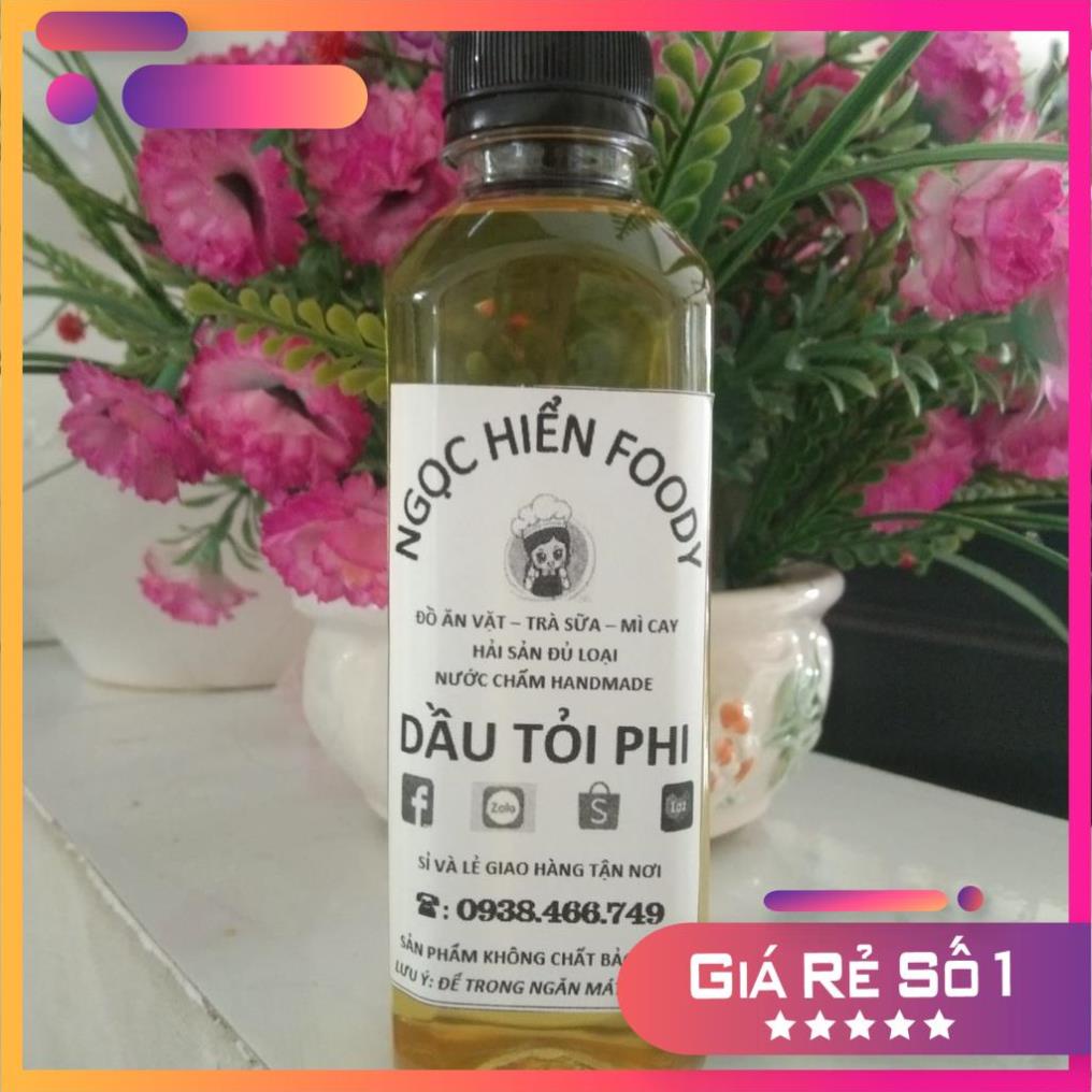 Combo dầu và tỏi phi thơm lừng nhà làm, đảm bảo sạch sẽ thơm ngon, 1 chai 300ml và 1 hủ tỏi 100g , NGỌC HIỂN FOODY