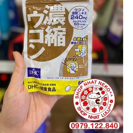 Viên Uống Giải Rượu, Thải Độc Gan D.H.C từ nghệ Nhật bản