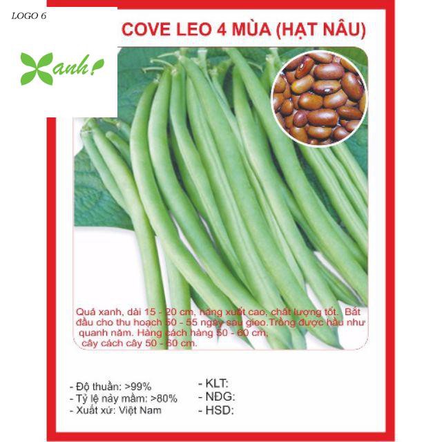 Hạt giống Đậu Cove Leo 4 mùa 5g 20 hạt