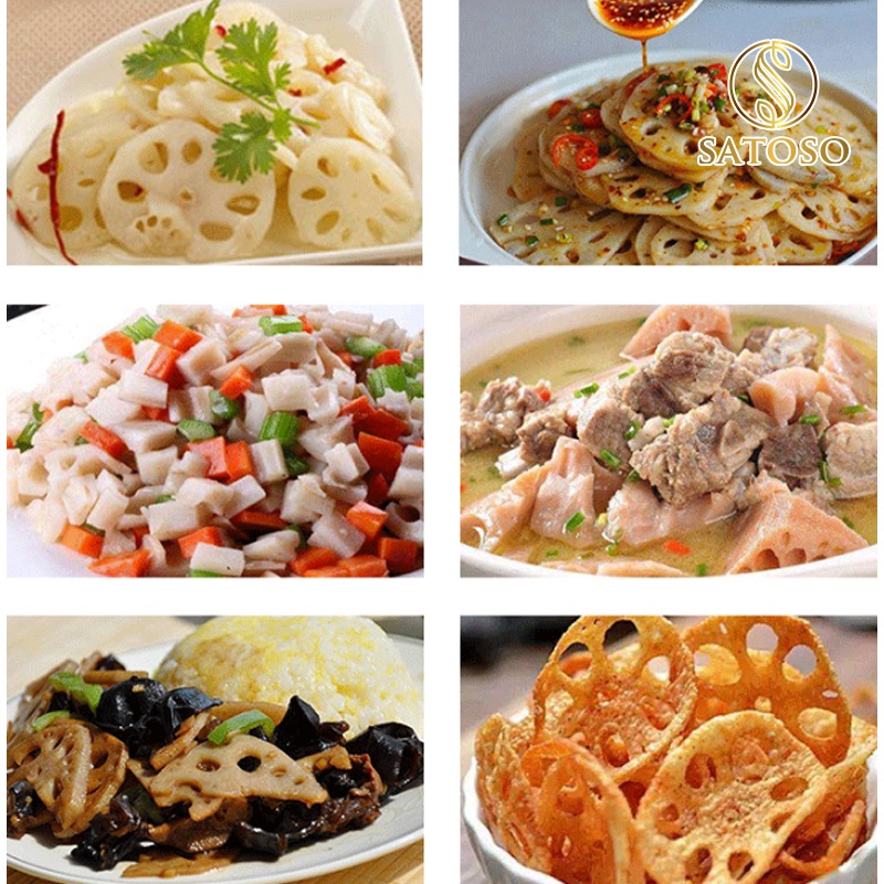 Củ sen khô thượng hạng SATOSO 1kg tốt cho sức khỏe tim mạch SA30