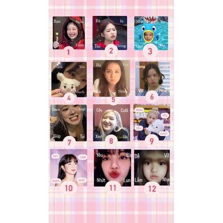 Set 24 sticker niêm phong blackpink
