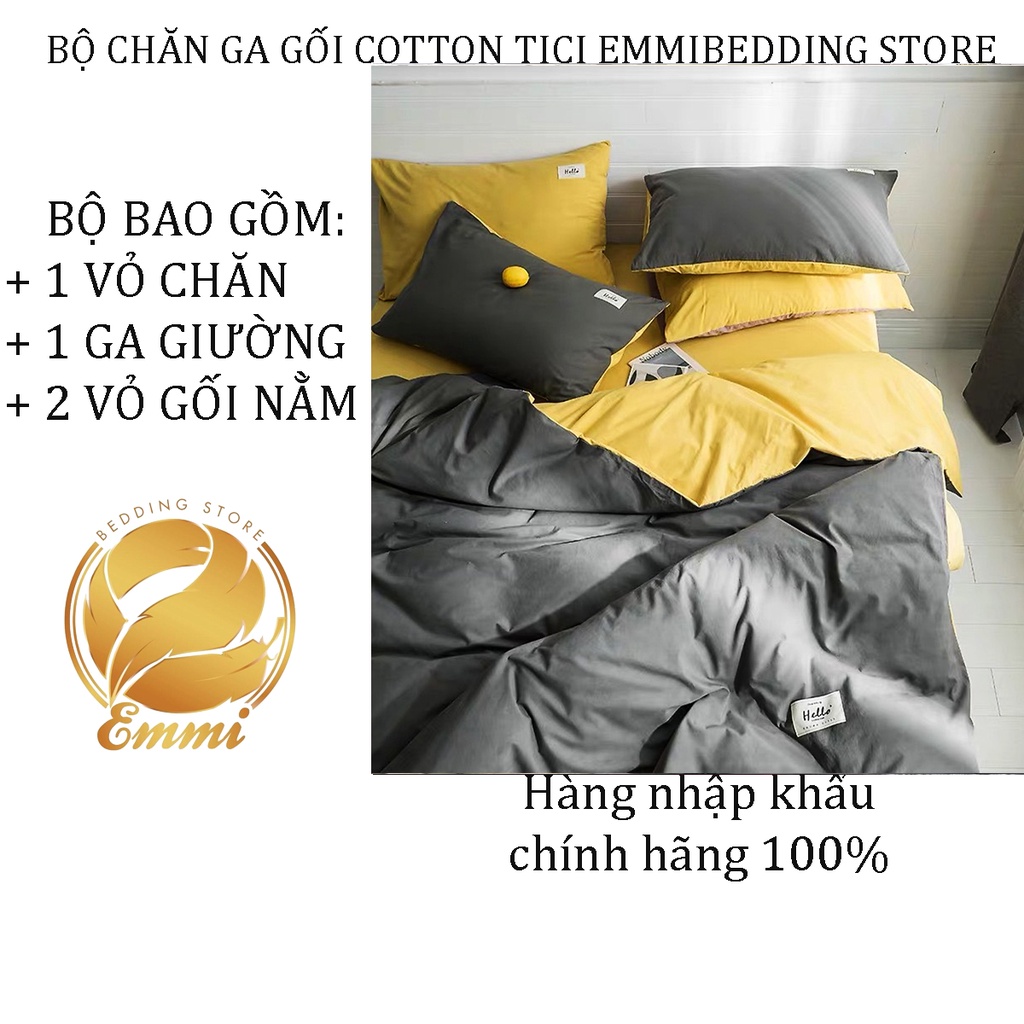 Bộ Chăn,Ga,Gối Cotton tici Emmibedding store