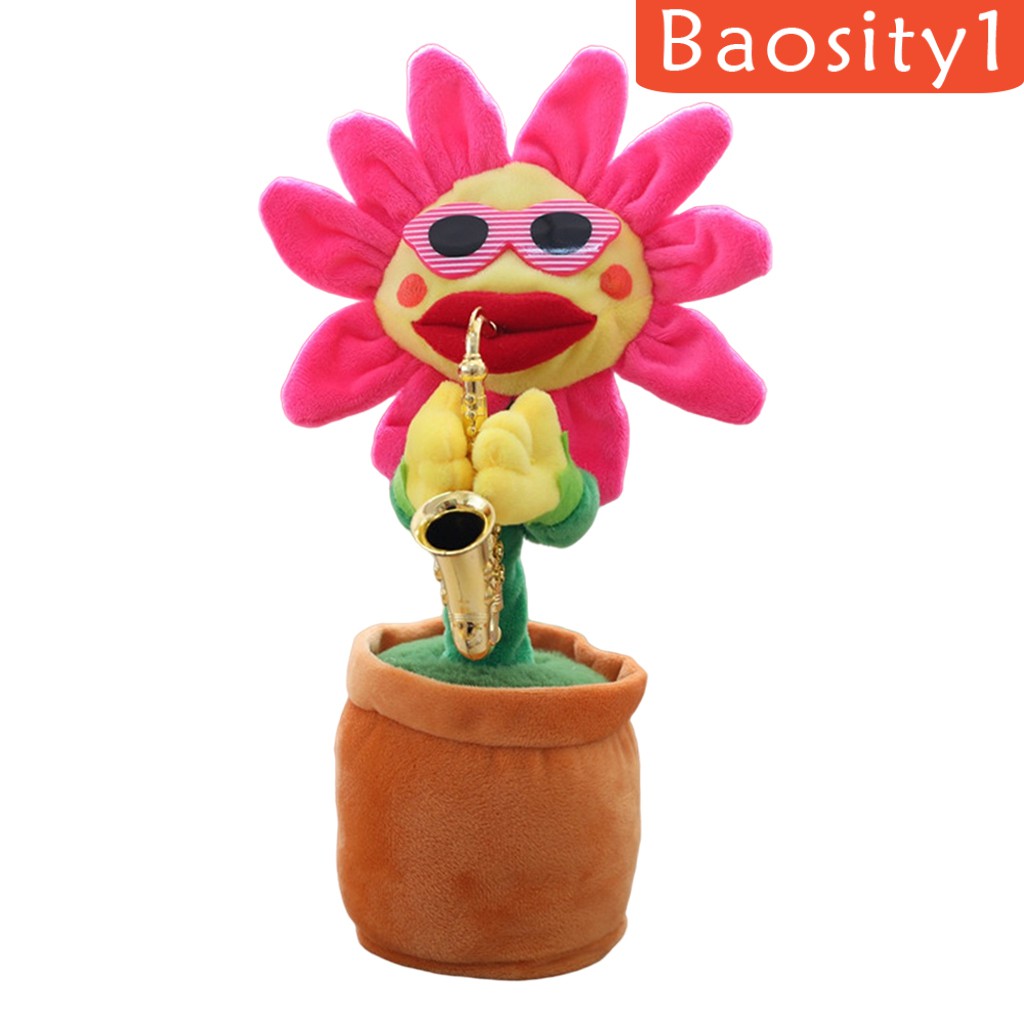 [Baosity1] Hoa Hướng Dương Nhồi Bông Xích Đu Điện Tử Biết Hát Nhảy