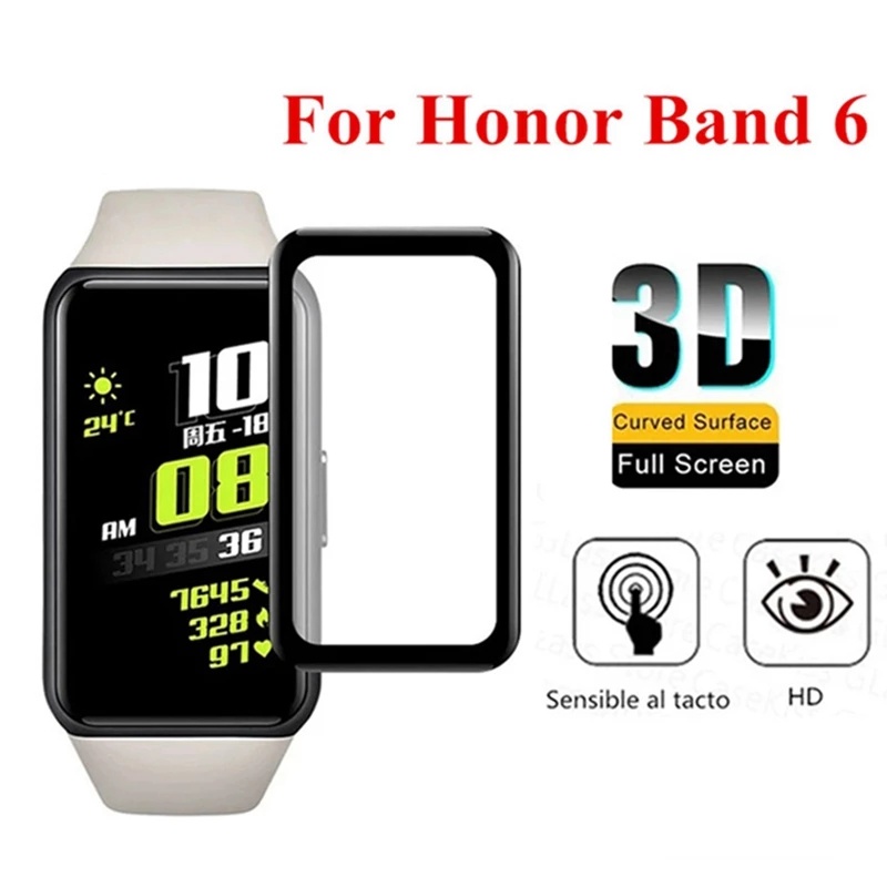 Miếng Dán Màn Hình Cong / Hd 3d Bằng Tpu Trong Suốt Bảo Vệ Cho Huawei Honor Band 6 Honor Band6
