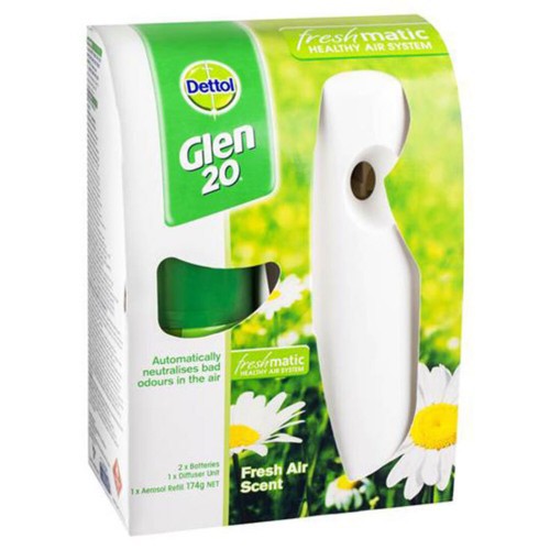 Máy Xịt Diệt Khuẩn Tự Đông [ AUTO ] Dettol Glen 20 Freshmatic Air Freshener Automatic Spray Fresh