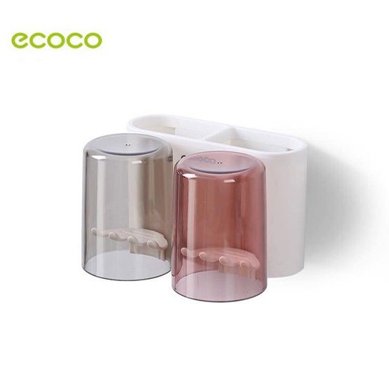 Kệ để bàn chải kem đánh răng ecoco 1924 kèm 2 cốc