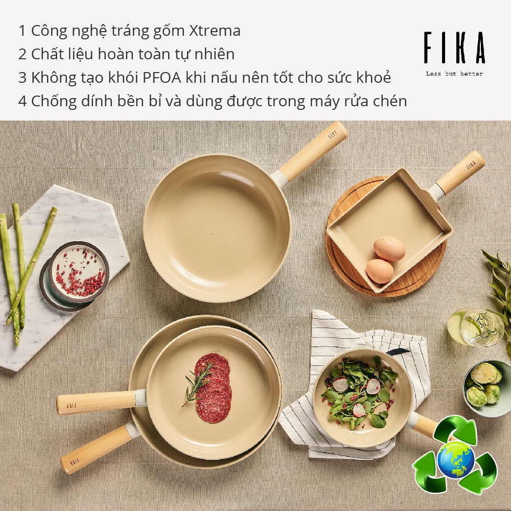 Chảo chiên Fika Neoflam chống dính size 24cm - EK-FI-F24