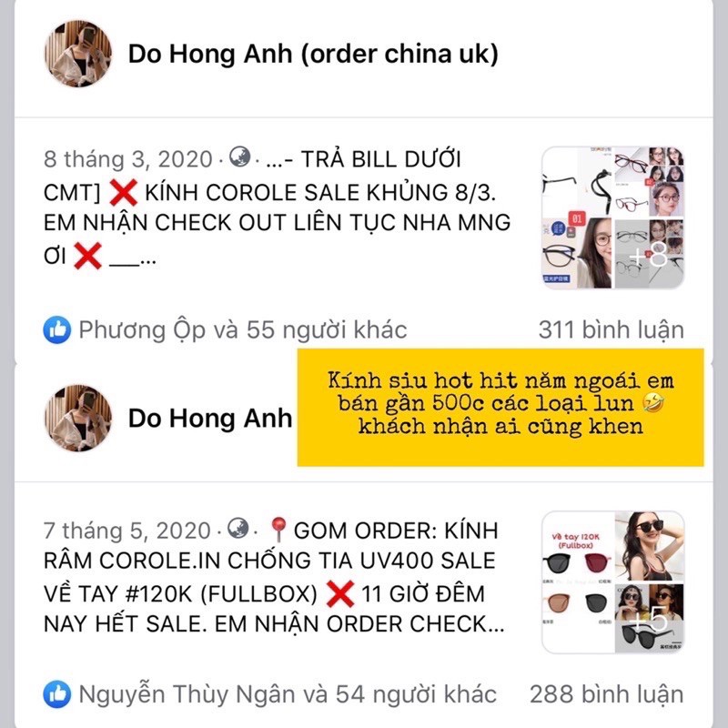 [SẴN] Kính mát Colore.in chống tia UV400 (đủ bill) | BigBuy360 - bigbuy360.vn