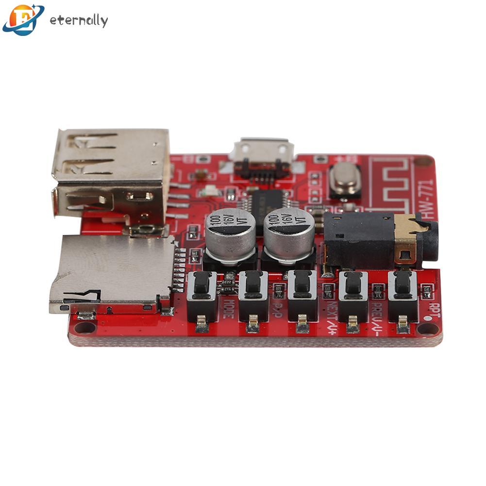 Eternally Bluetooth-compatible Audio Receiver Board w/USB TF Card Slot DIY Modified MP3 Module 