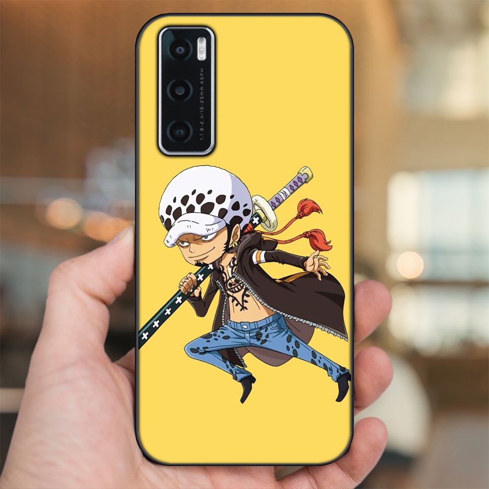 Ốp lưng Vivo V20 SE viền đen in hình Law One Piece