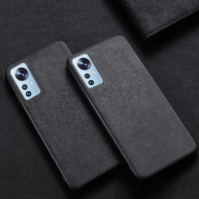 Ốp lưng Xiaomi 12/12S/12S Pro (Da lộn, Nhựa cứng chống bám vân tay) - MobileCity