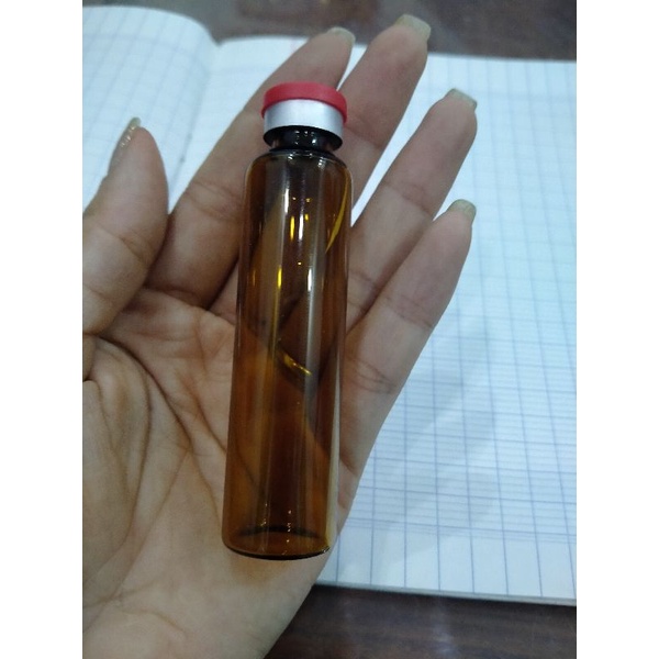 Lọ thủy tinh nâu 20ml đựng mỹ phẩm, lọ thủy tinh 20cc nắp phi 15mm