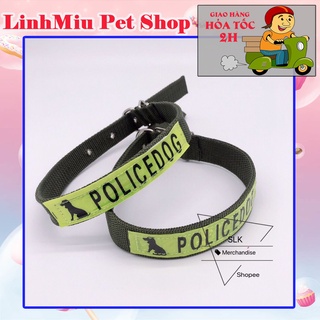 Vòng Cổ Police cho thú cưng (4 size)