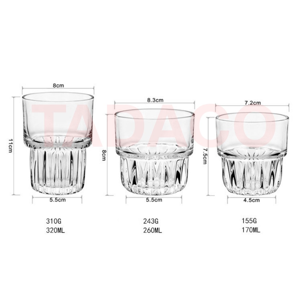 Ly thủy tinh cường lực pha lê DURATUFF cao cấp Bắc Âu