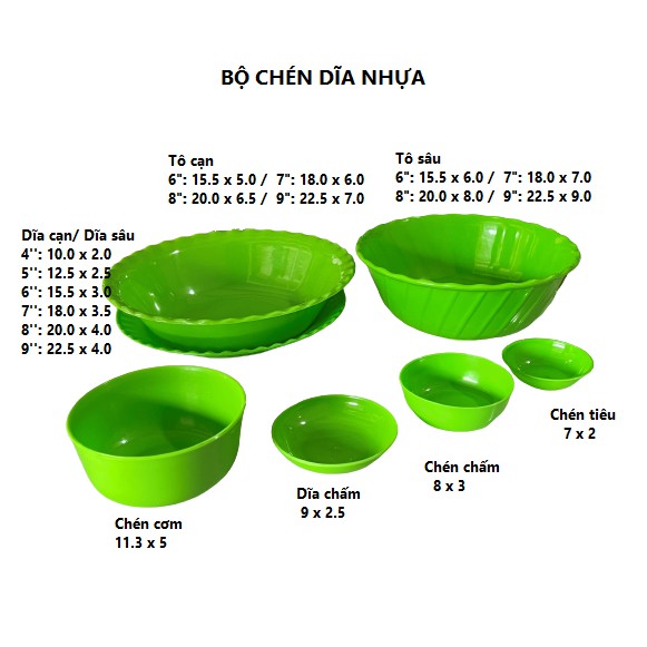 Tô Đựng Cơm Canh Bằng Nhựa Màu Xanh Vĩnh Phát, Đủ Kích Cỡ Nhựa Dẻo PE Bền Không Vỡ Của Gia Dụng Du Thủy | BigBuy360 - bigbuy360.vn