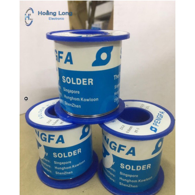 Thiếc Hàn PengFa Loại Tốt 0.8mm Sn63 Pb37 400g (Solder Wire)