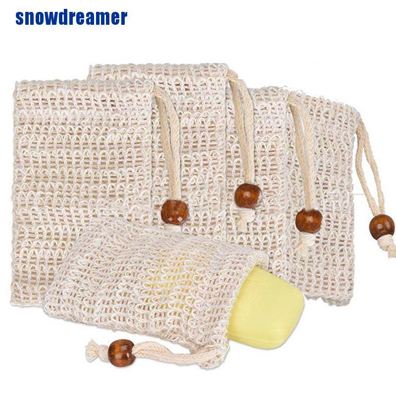 [Hàng mới về] Túi sợi tẩy da chết đựng xà phòng khi tắm tiện lợi tiết kiệm không gian