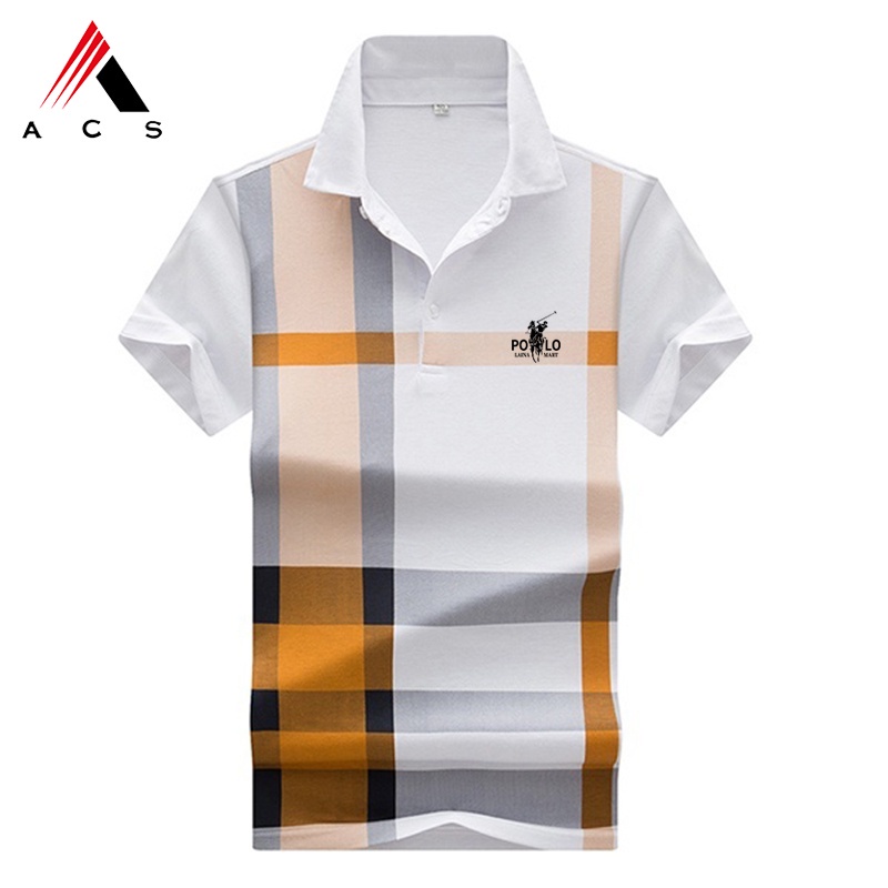 Thời trang MỚI Áo sơ mi Polo Nam Áo thun cổ ve bằng bông Trang trọng Văn phòng Công sở Thông thường Áo thun tay ngắn