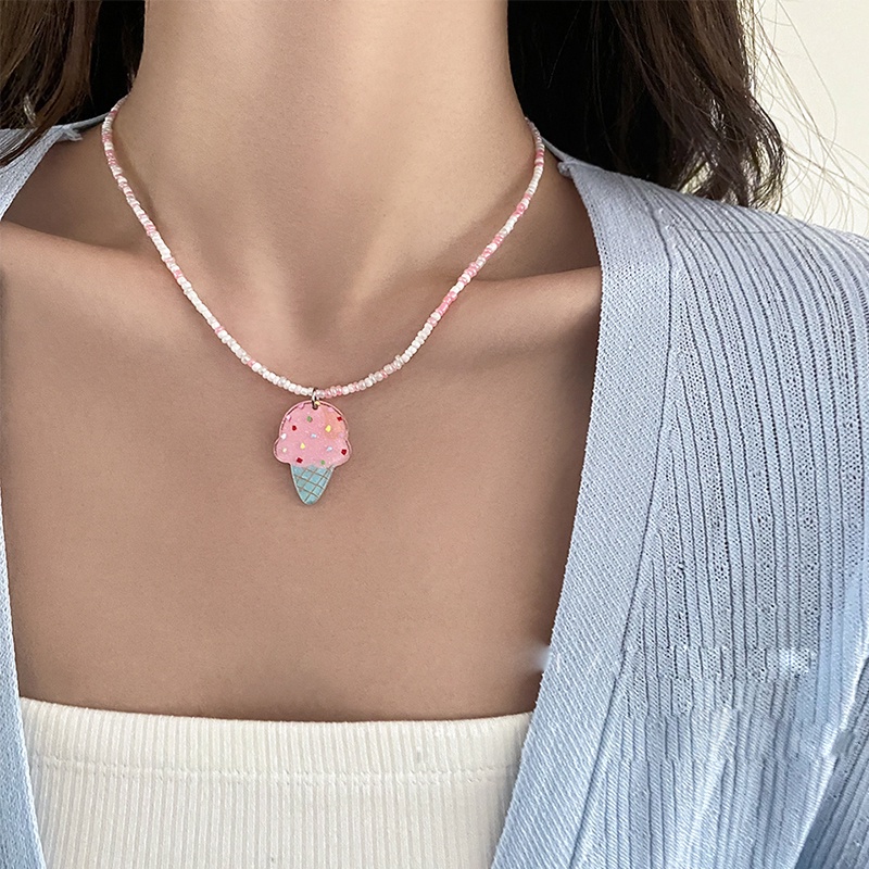 Vòng cổ Chuỗi Hạt Nhiều Màu Sắc