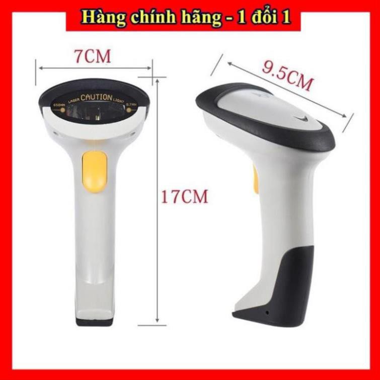 Máy Quét Mã Vạch Không Dây, Máy Bắn Mã Vạch Wireless 2.4G,Bảo Hành 12 Tháng