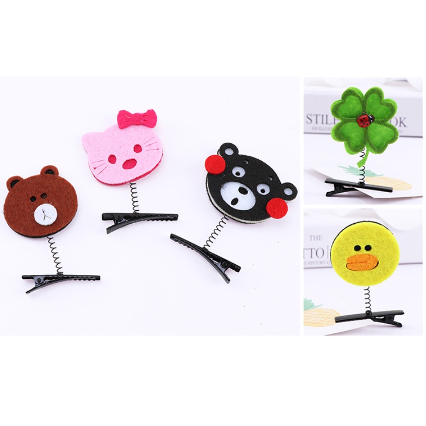 Kẹp tóc lò xo trái cây, hình thú cute  Clovershop68