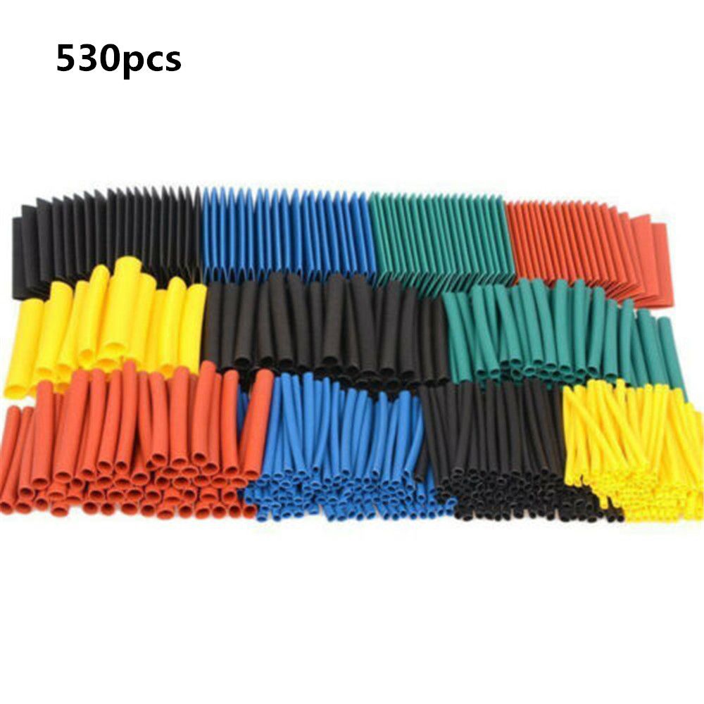 Set 530 Ống Co Nhiệt 2: 1 Nhiều Màu Kèm Hộp Đựng Tiện Dụng