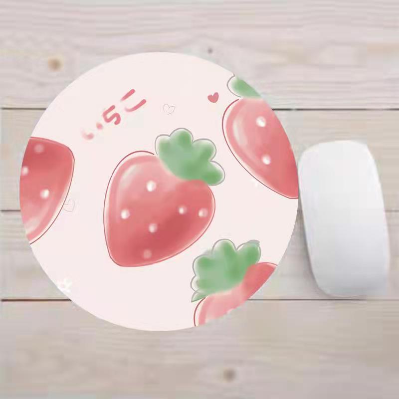 Miếng lót chuột, pad di chuột hình tròn cute giá rẻ kích thước 20x20cm dùng cho máy laptop tiện lợi