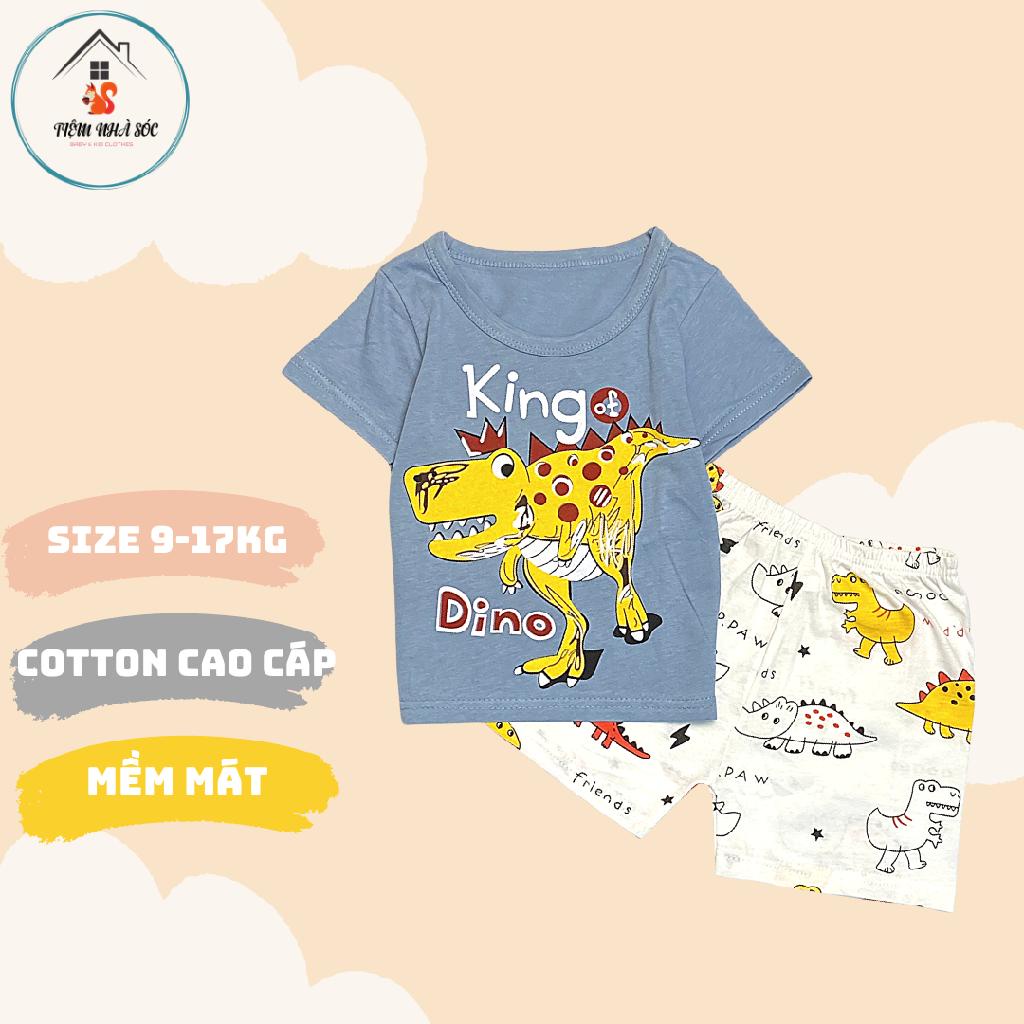 Bộ cotton Quảng Châu bé trai size 80 - 110 Tiệm Nhà Sóc