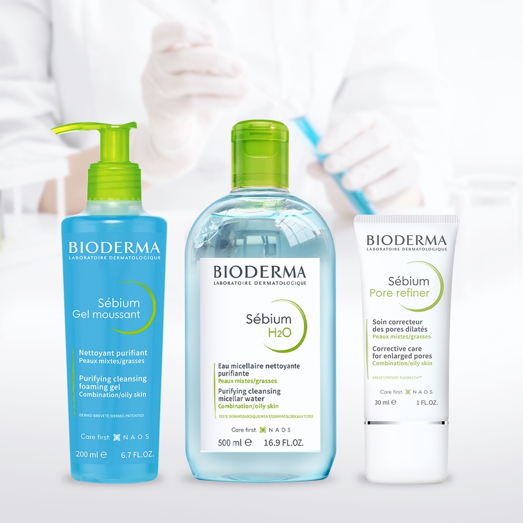 Nước tẩy trang Bioderma Sebium H2O Xanh 100ml