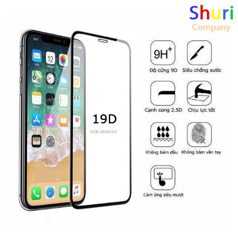 [KHUYẾN MÃI] Kính cường lực iphone 19D - King Kong Full màn hình iphone 6 7 8 X XR XS - HÀNG XỊN SIÊU MỎNG SIÊU RẺ