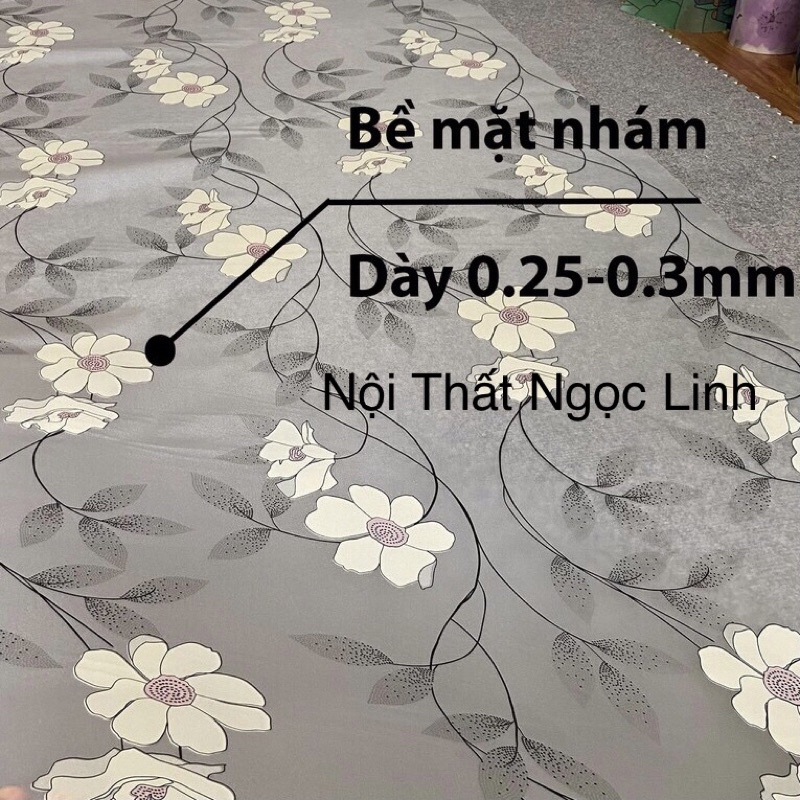 Giấy dán kính 3D Hoa Vàng Leo Keo Sẵn Bóc Dán