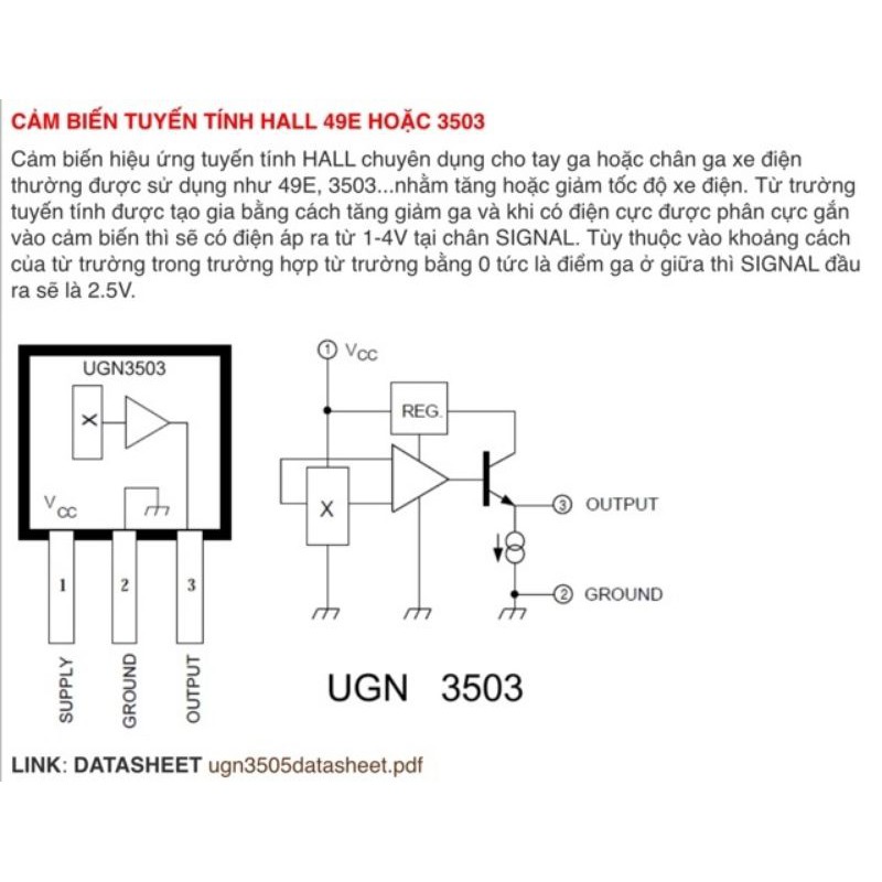 Mắt tay ga xe đạp điện - cảm biến tay ga xe điện - tay ga xe điện - chip tay ga