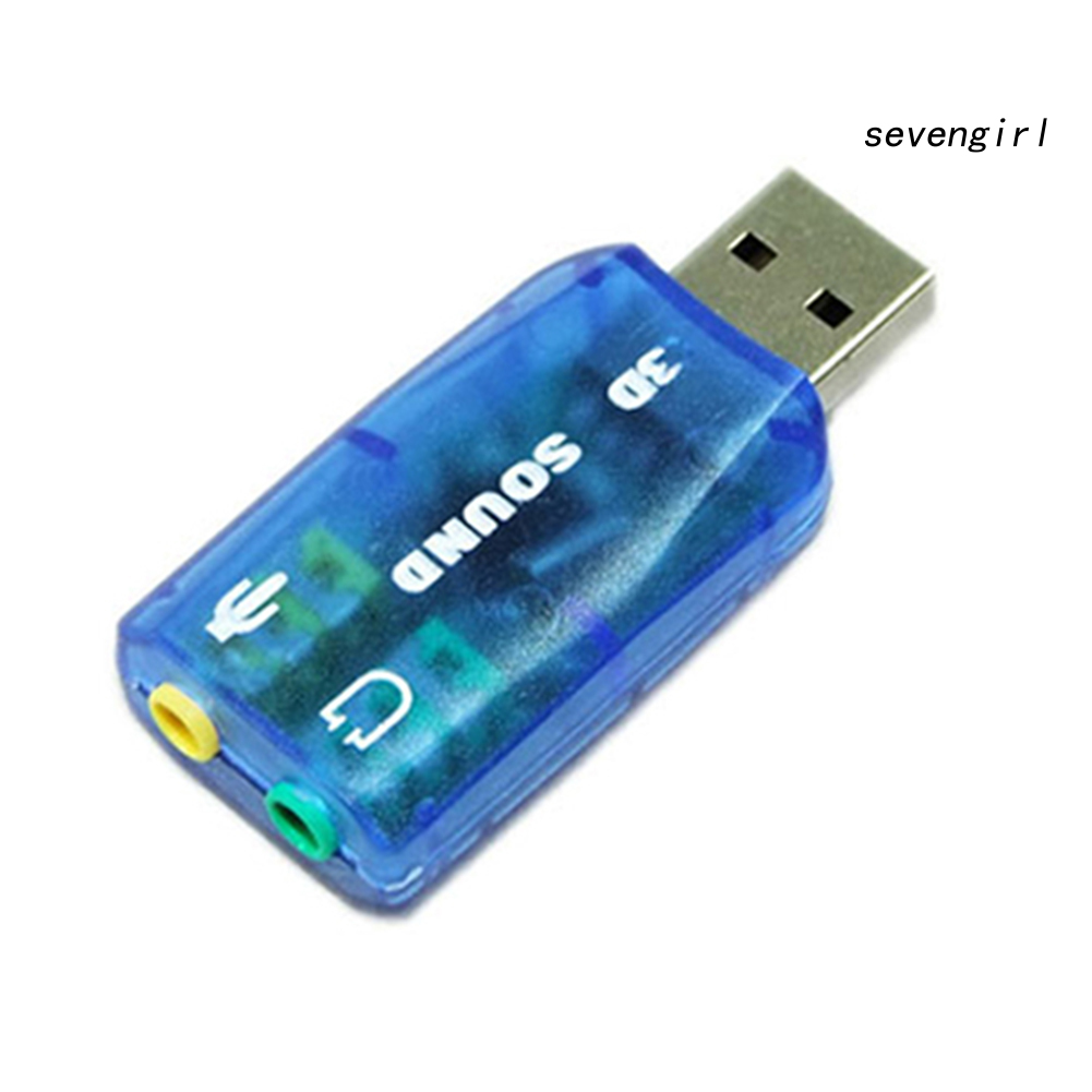 Bộ Chuyển Đổi Âm Thanh Sev-5.1 Lỗ Cắm Usb Sang 3.5mm Cho Pc 3d | BigBuy360 - bigbuy360.vn