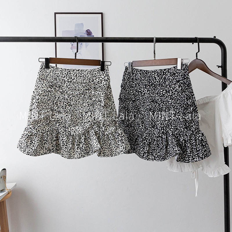 Chân Váy Nhún Đuôi Cá Họa Tiết Da Beo Dáng Ngắn - Có Lót Quần | BigBuy360 - bigbuy360.vn
