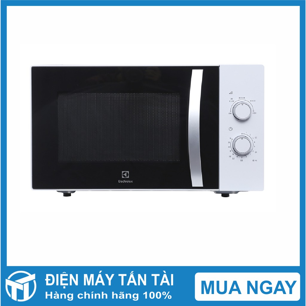 Lò vi sóng Electrolux EMM2525MW 25 lít ,Công suất:1430 W , Rã đông, hâm, nấu ,ko có nướng, Bảng điều khiển: Nút vặn