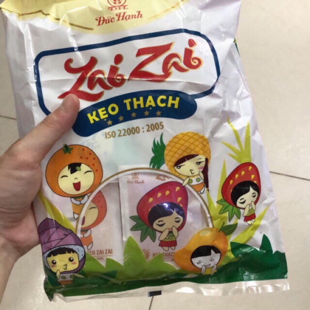 Thạch hoa quả zai zai túi 350gam