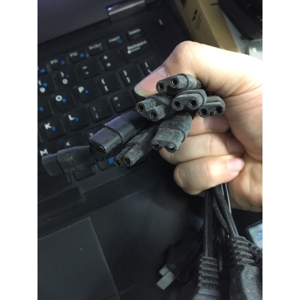 🌟🌟 Dây cáp nguồn số 8 cho đèn đội đầu pin điện 928 1101T10 dùi cui roi điện sáng sạc laptop máy tính đài ps4 cắm 220v