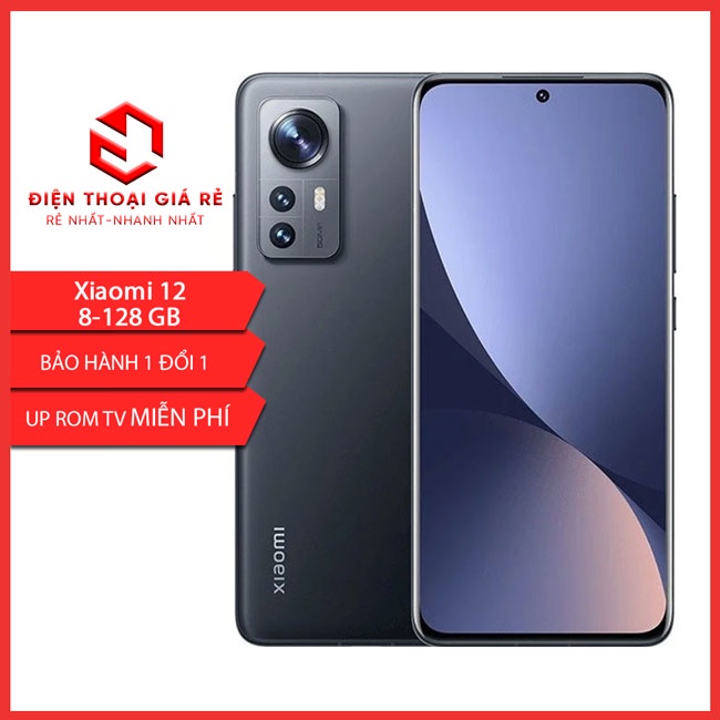 Điện thoại Xiaomi 12 8GB/128GB-[Giá rẻ HN, BH 3 tháng 1 đổi 1-Tặng dán màn]