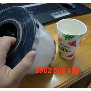 Cuộn màng dán ly giấy, cuộn màng ép ly giấy 2400 ly trong suốt