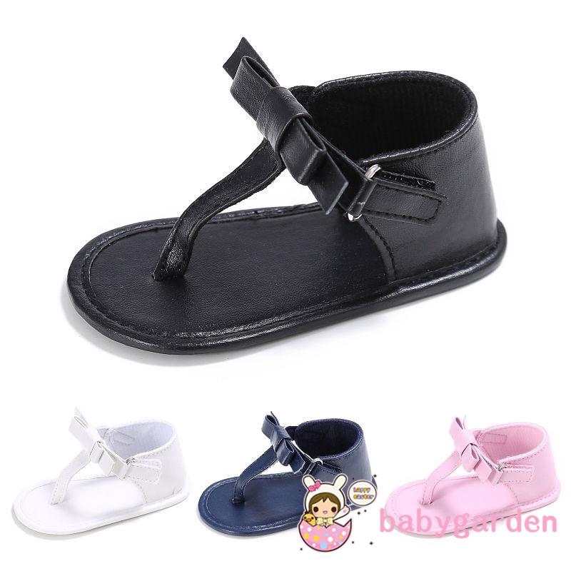 Giày Sandal Đế Mềm Đính Nơ Thời Trang Cho Bé Gái Dễ Thương