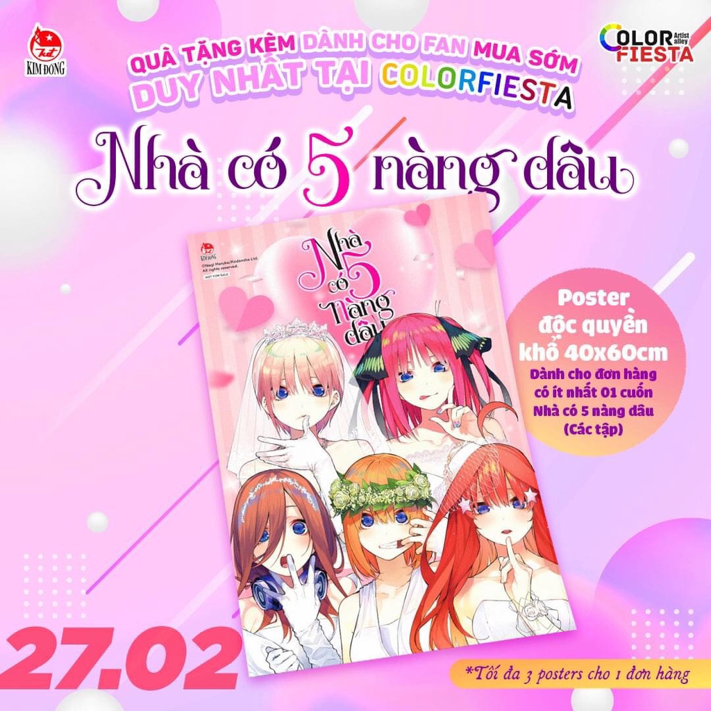 Poster Nhà có 5 nàng dâu - Colorfiesta - NXB Kim Đồng
